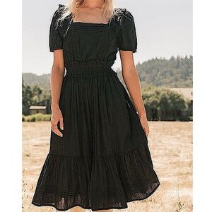 Cleobella Shanya Short Sleeve Midi Dress, NEW
